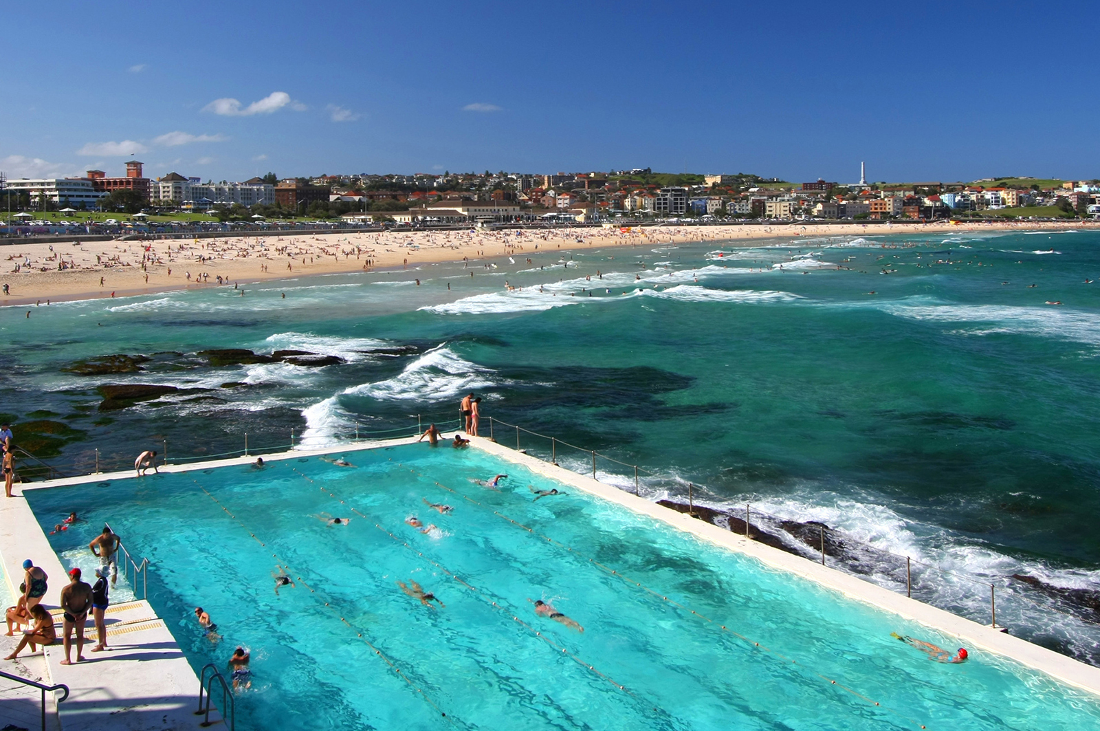 Walk by the beach at Bondi
