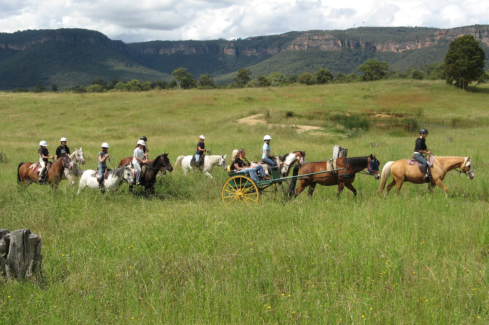 Horse ride at Centennial Glen Stables