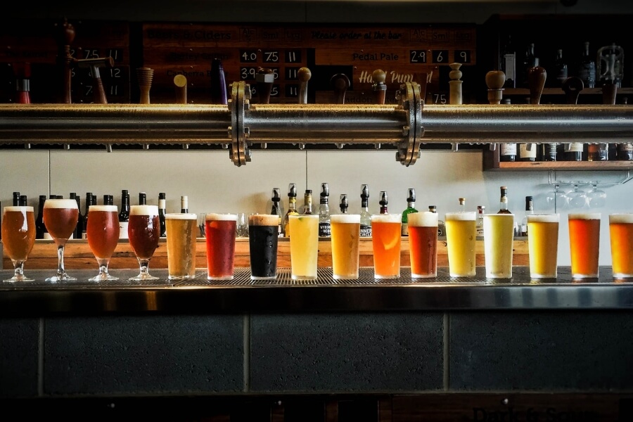 Lunch and beers at the Awarded Bentspoke Brewery