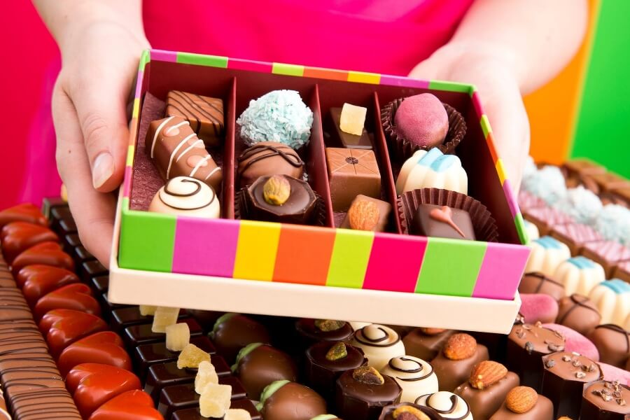 Brunch and chocolate on the drive back at Great Ocean Road Chocolaterie and Ice Creamery